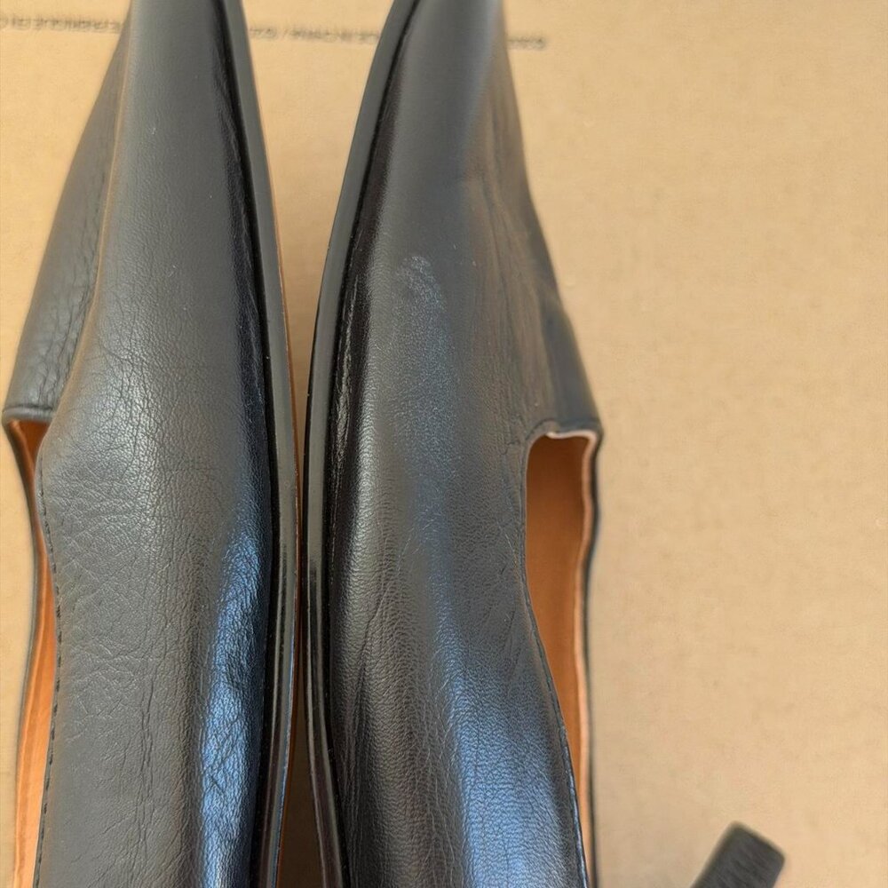 Madewell The Greta Ballet Flat in True Black, Size 8 - Picture 10 of 12